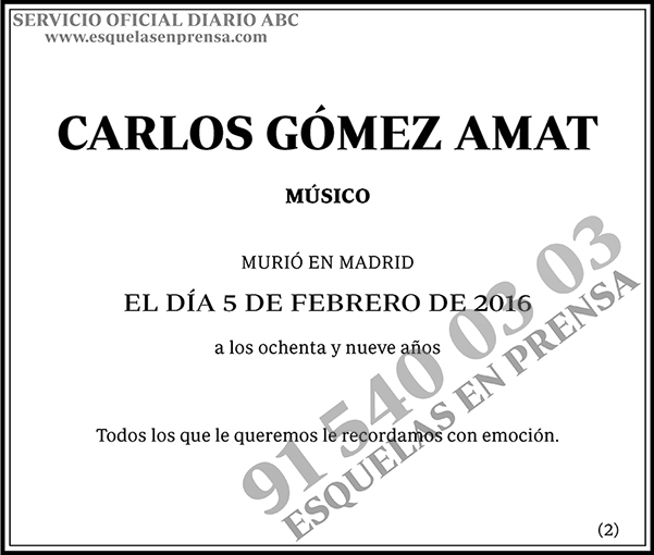 Carlos Gómez Amat